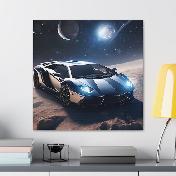 Lamborghini in Space Canvas Gallery Wraps