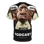 Too Much Moxie Podcast Unisex Cut & Sew Tee (AOP)