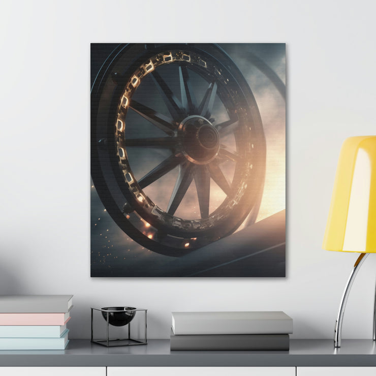 Wheel in sky Canvas Gallery Wraps