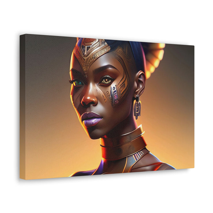 Afrofuturistic Princess Canvas Gallery Wraps