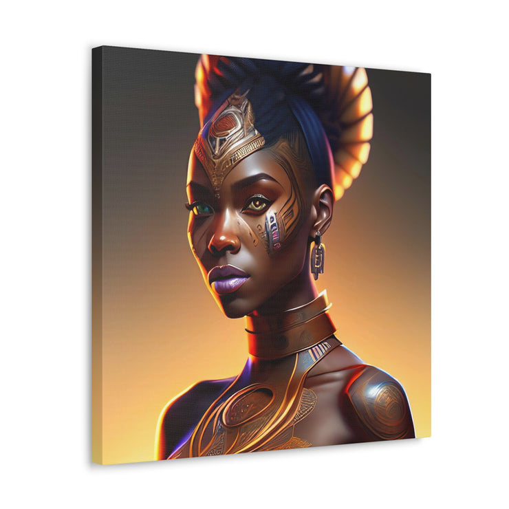 Afrofuturistic Princess Canvas Gallery Wraps