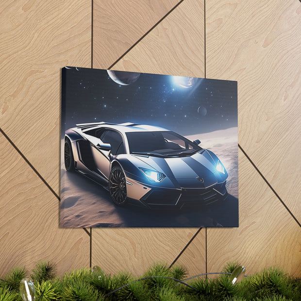 Lamborghini in Space Canvas Gallery Wraps