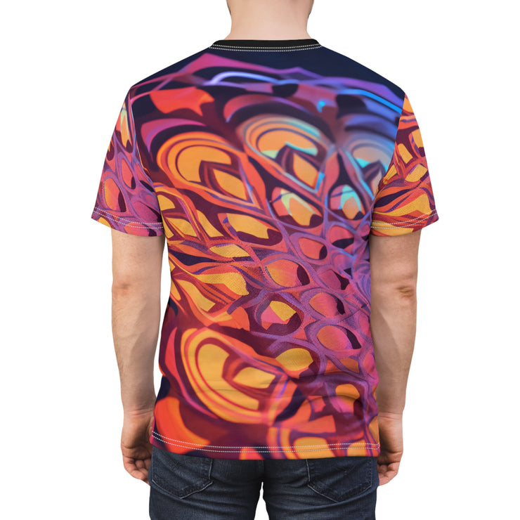 psychedelic Unisex Cut & Sew Tee (AOP)