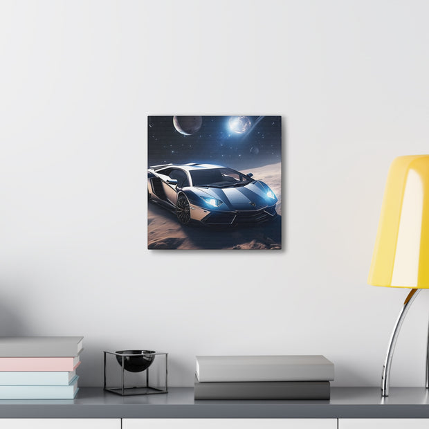 Lamborghini in Space Canvas Gallery Wraps