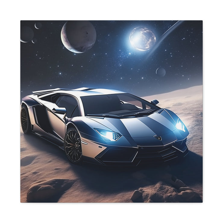 Lamborghini in Space Canvas Gallery Wraps