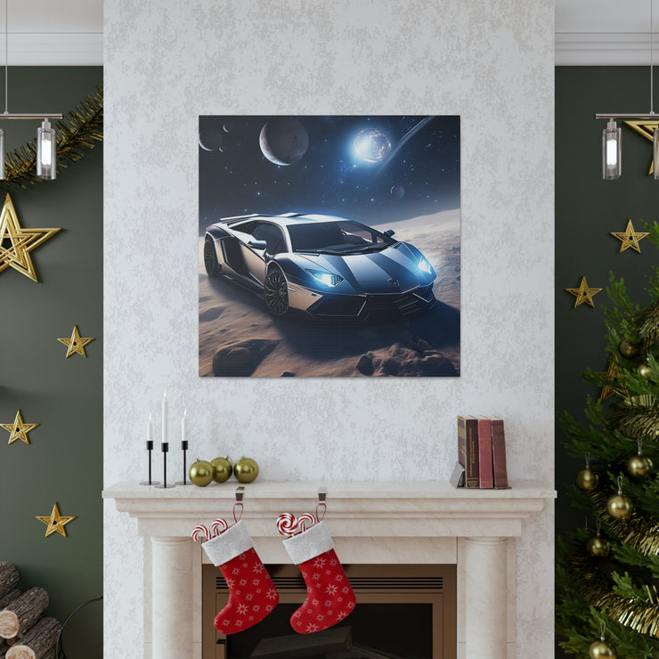 Lamborghini in Space Canvas Gallery Wraps