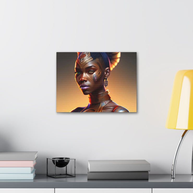 Afrofuturistic Princess Canvas Gallery Wraps