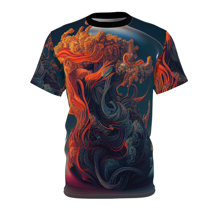 Colorful Fantasy Realism Unisex Cut & Sew Tee (AOP)