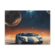 Lamborghini on the Moon Canvas Gallery Wraps