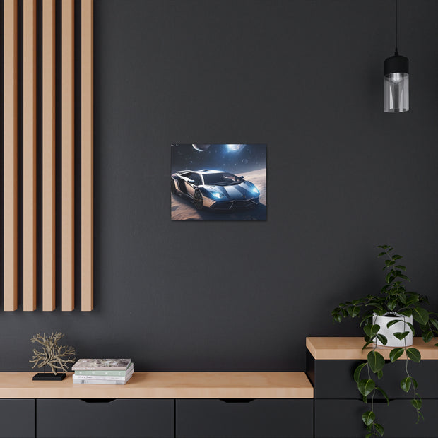 Lamborghini in Space Canvas Gallery Wraps