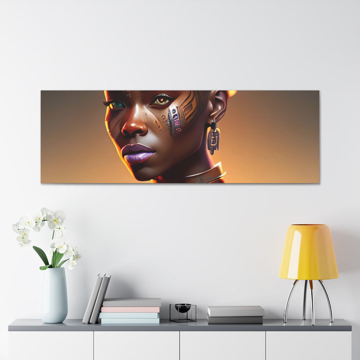 Afrofuturistic Princess Canvas Gallery Wraps