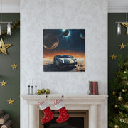 Lamborghini on the Moon Canvas Gallery Wraps