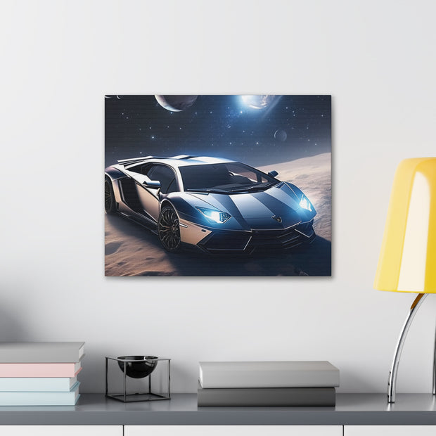 Lamborghini in Space Canvas Gallery Wraps