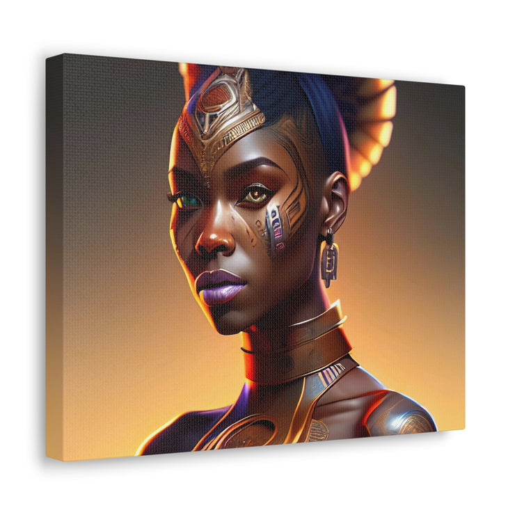 Afrofuturistic Princess Canvas Gallery Wraps