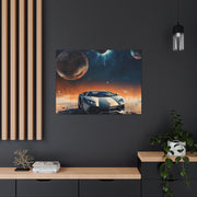 Lamborghini on the Moon Canvas Gallery Wraps