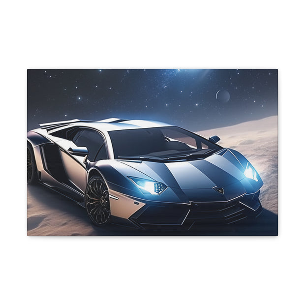 Lamborghini in Space Canvas Gallery Wraps