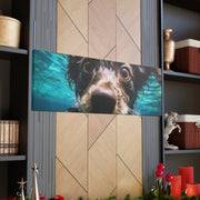 Terreir Dog face in Water Canvas Gallery Wraps