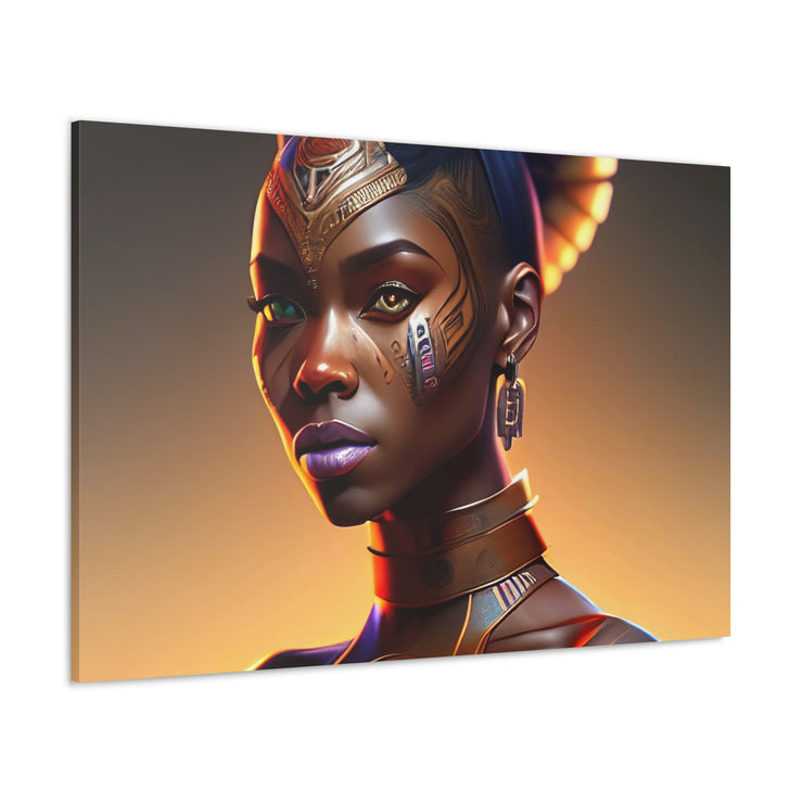 Afrofuturistic Princess Canvas Gallery Wraps