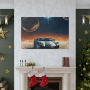 Lamborghini on the Moon Canvas Gallery Wraps