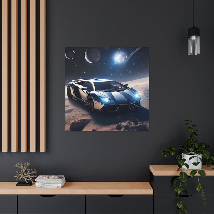 Lamborghini in Space Canvas Gallery Wraps