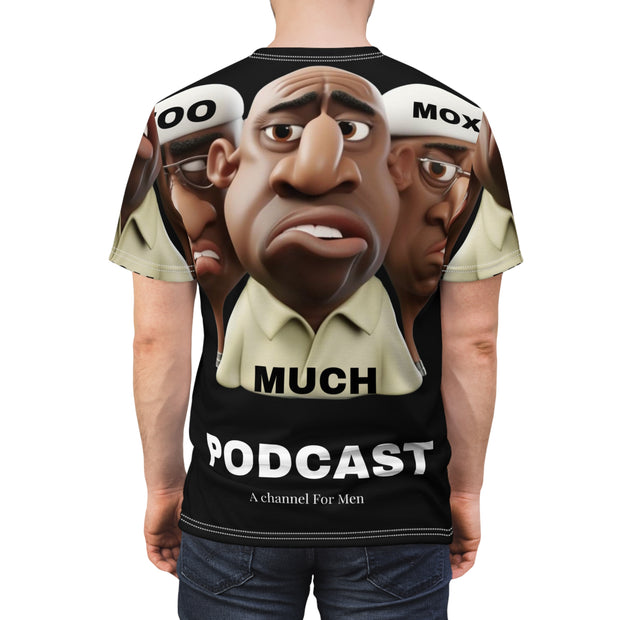 Too Much Moxie Podcast Unisex Cut & Sew Tee (AOP)