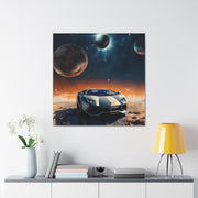 Lamborghini on the Moon Canvas Gallery Wraps