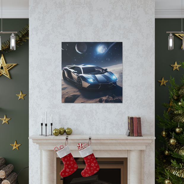 Lamborghini in Space Canvas Gallery Wraps