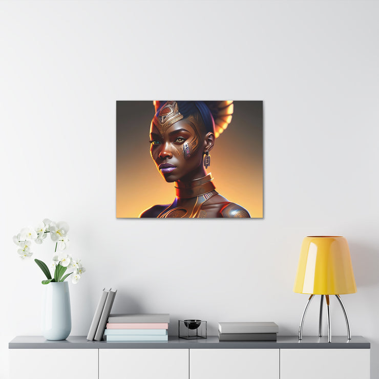 Afrofuturistic Princess Canvas Gallery Wraps