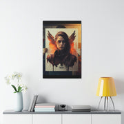 Beige Femenine Dark Angel Canvas Gallery Wraps