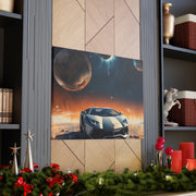 Lamborghini on the Moon Canvas Gallery Wraps