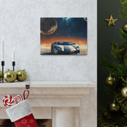 Lamborghini on the Moon Canvas Gallery Wraps