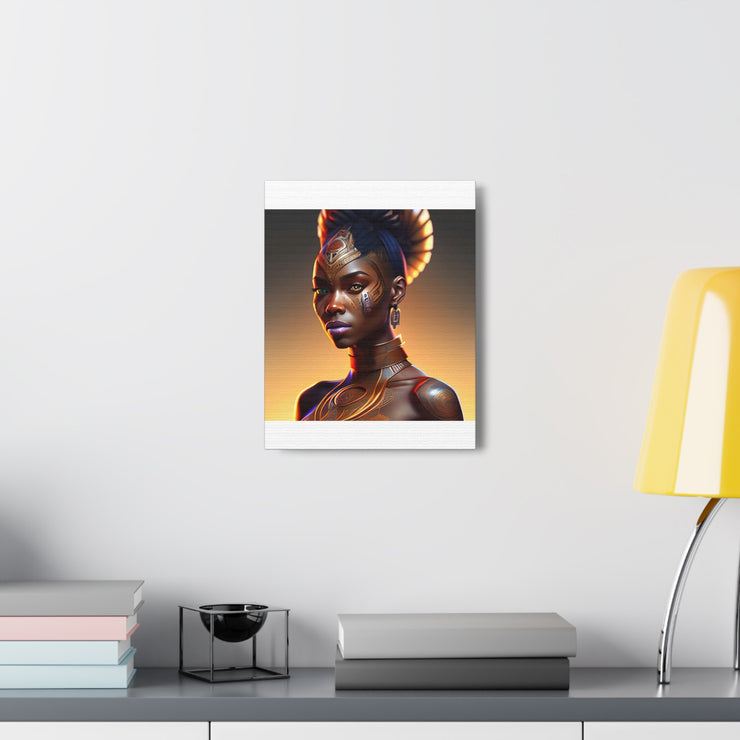 Afrofuturistic Princess Canvas Gallery Wraps