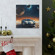 Lamborghini on the Moon Canvas Gallery Wraps