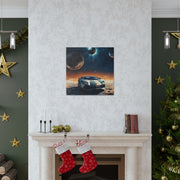 Lamborghini on the Moon Canvas Gallery Wraps