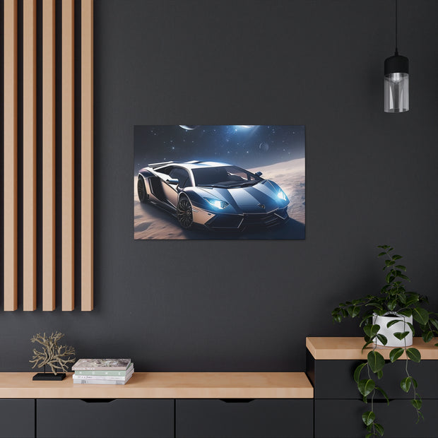 Lamborghini in Space Canvas Gallery Wraps