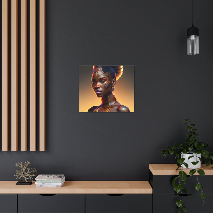 Afrofuturistic Princess Canvas Gallery Wraps