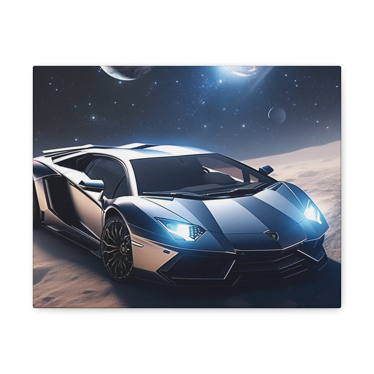 Lamborghini in Space Canvas Gallery Wraps