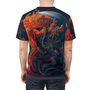 Colorful Fantasy Realism Unisex Cut & Sew Tee (AOP)