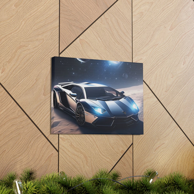 Lamborghini in Space Canvas Gallery Wraps